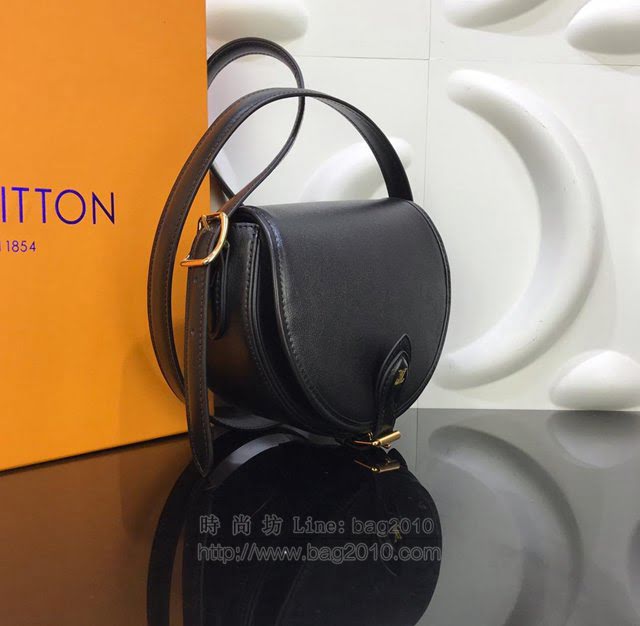 LV女包 M55505 路易威登黑色牛皮TAMBOURIN 手袋 LV斜挎小包 LV單肩女包  ydh3105